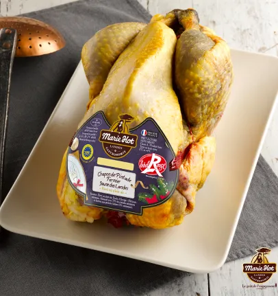 Poulet fermier des Landes et Bio de Marie Hot, à la Boucherie du Centre, Herblay (95)